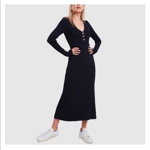 G. Label Larkin Henley Sweater Dress - Size Small - Brand New